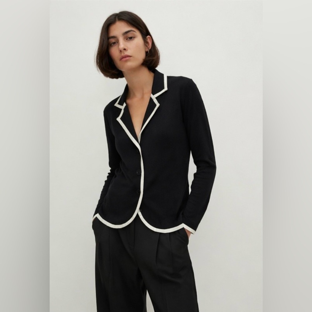 CYRUS - Cardigan Jacket with White Accents